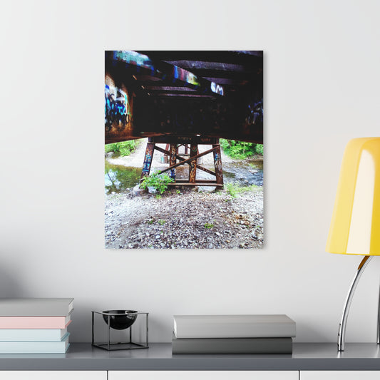 Urban Bridge Acrylic Print French Cleat Hanging - - Home Decor