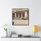 New York Public Library Gallery Canvas Wraps Square Frame 30″ x 30″ 1.25" Black