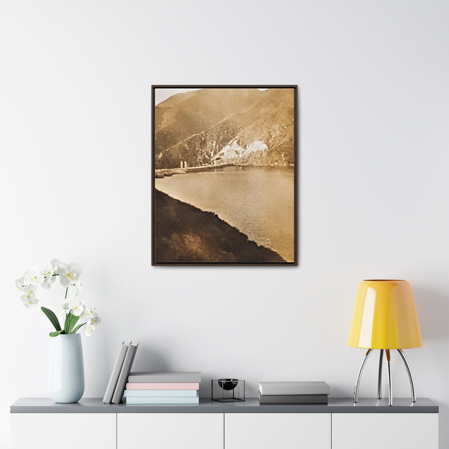 Morris Dam Lake Gallery Canvas Wraps, Vertical Frame