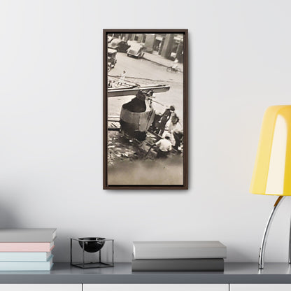Concrete Worker Gallery Canvas Wraps Vertical Frame 10″ x 20″ Premium Gallery Wraps (1.25″) Walnut