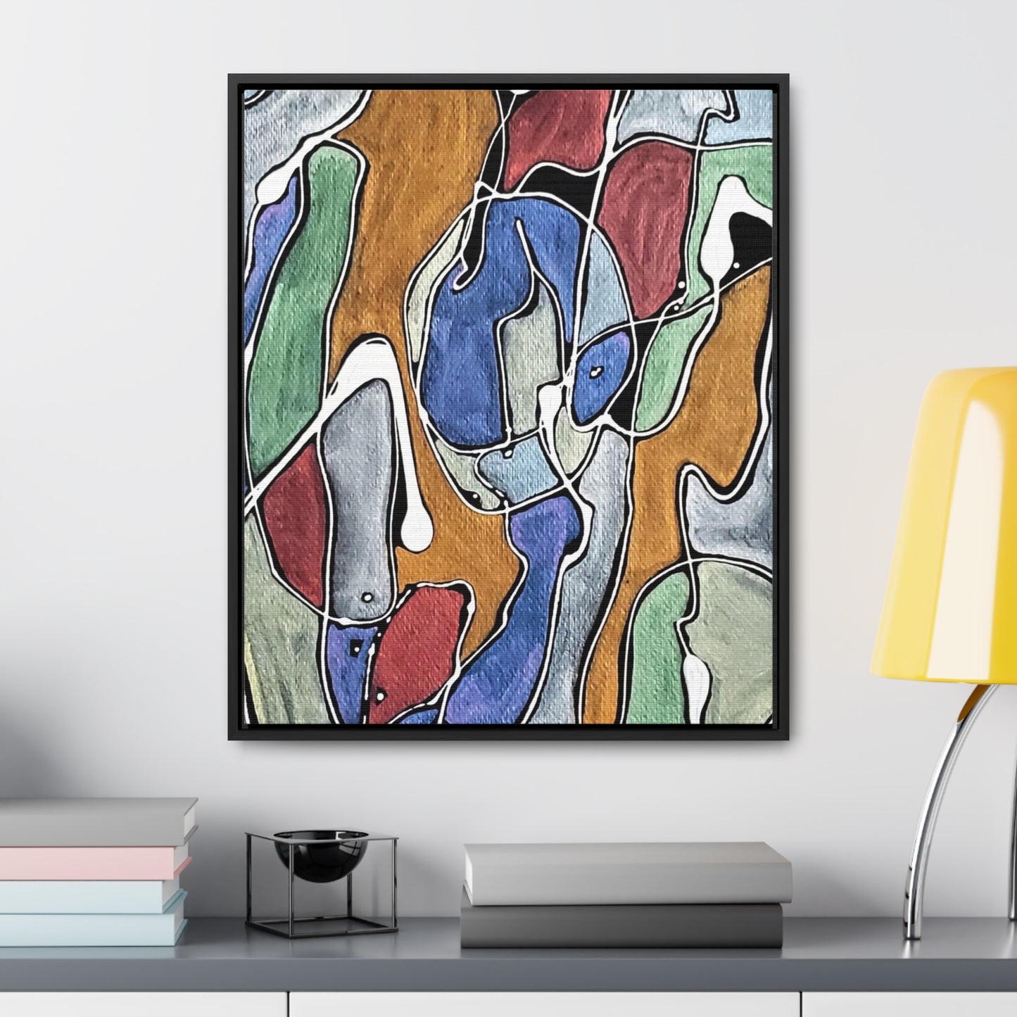 Blue Girl Gallery Canvas Wraps, Vertical Frame