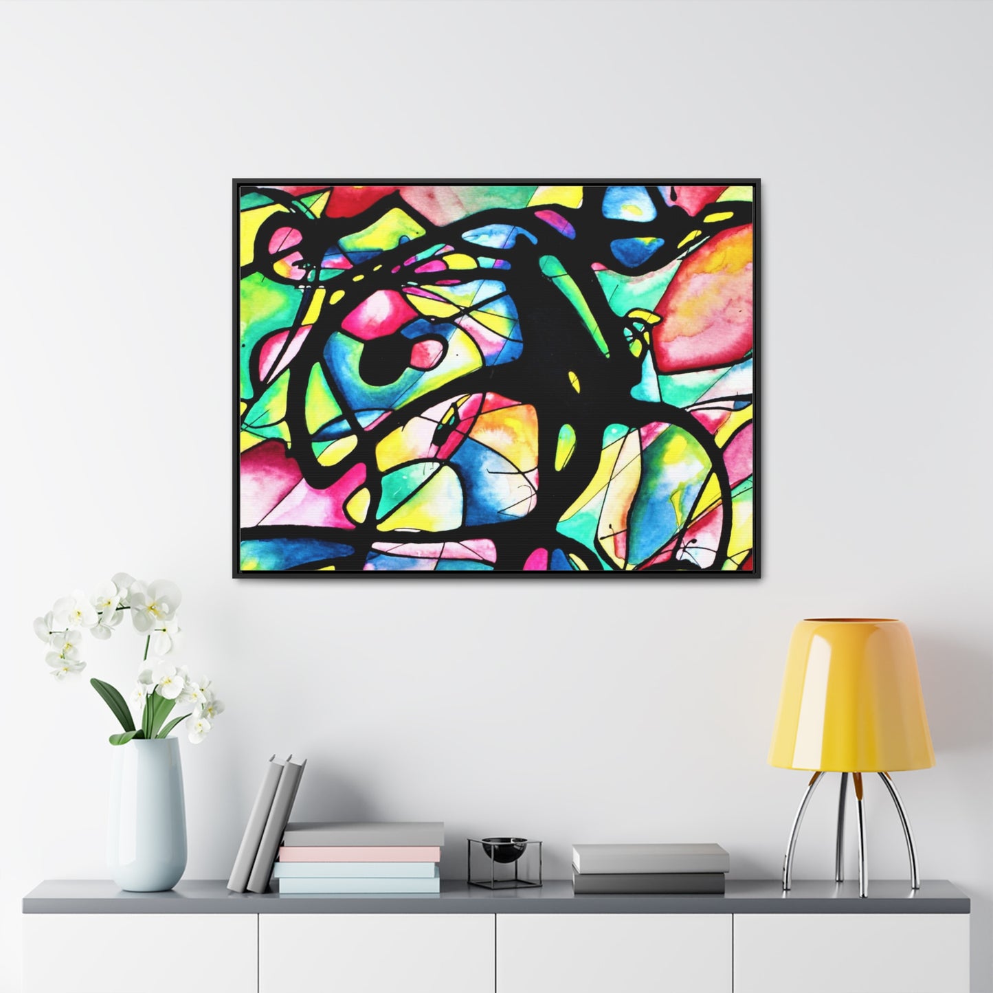 Peacock Gallery Canvas Wraps, Horizontal Frame