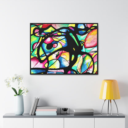 Peacock Gallery Canvas Wraps, Horizontal Frame