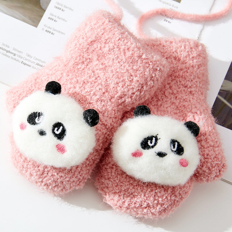Cute Cartoon Baby Winter Mittens - - mittens