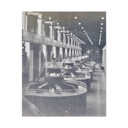 Boulder Dam Powerhouse Stretched Canvas