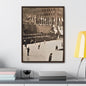 Rockefeller Plaza Easter 1945 Gallery Canvas Wraps Vertical Frame 18″ x 24″ 1.25" Walnut