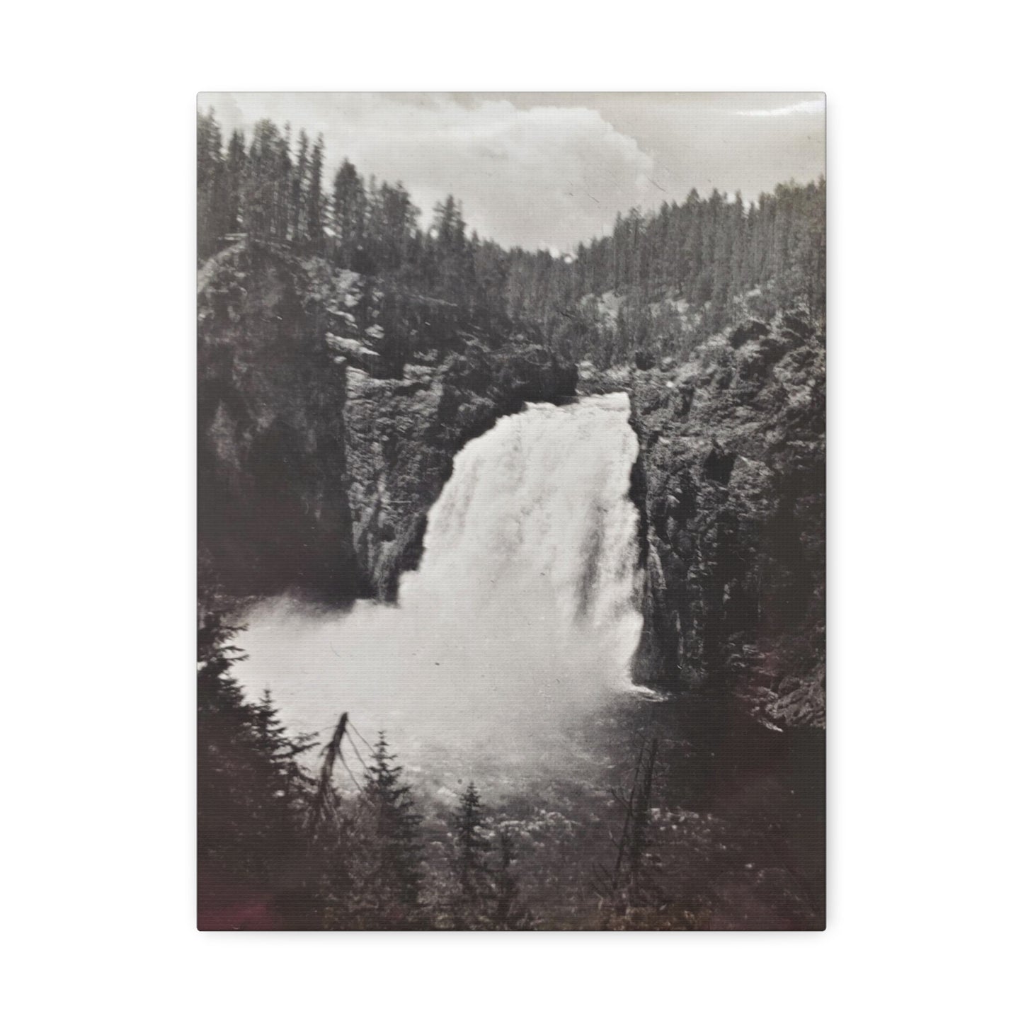 Upper Falls Yellowstone Stretched Canvas