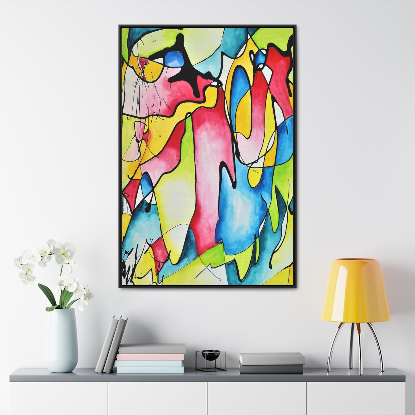 Blue Flame Gallery Canvas Wraps, Vertical Frame