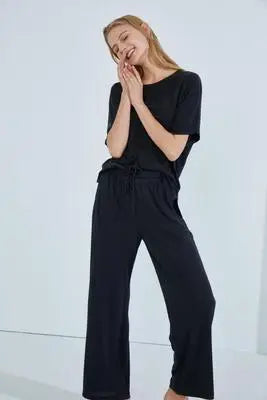 Casual Pajamas Thin Two-Piece Suit Can Be Worn Outside Women's Pajamas