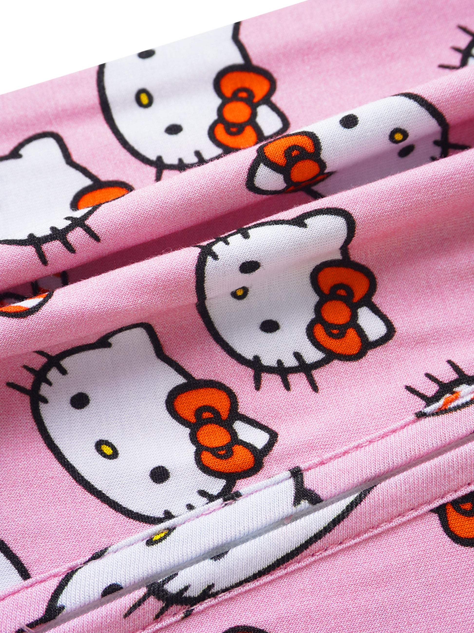 PoshTOT Sanrio Hello Kitty Pink Bamboo Baby Convertible Zippy Romper - - Zippy Romper