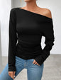 Black Off the Shoulder Top Kia Day Design
