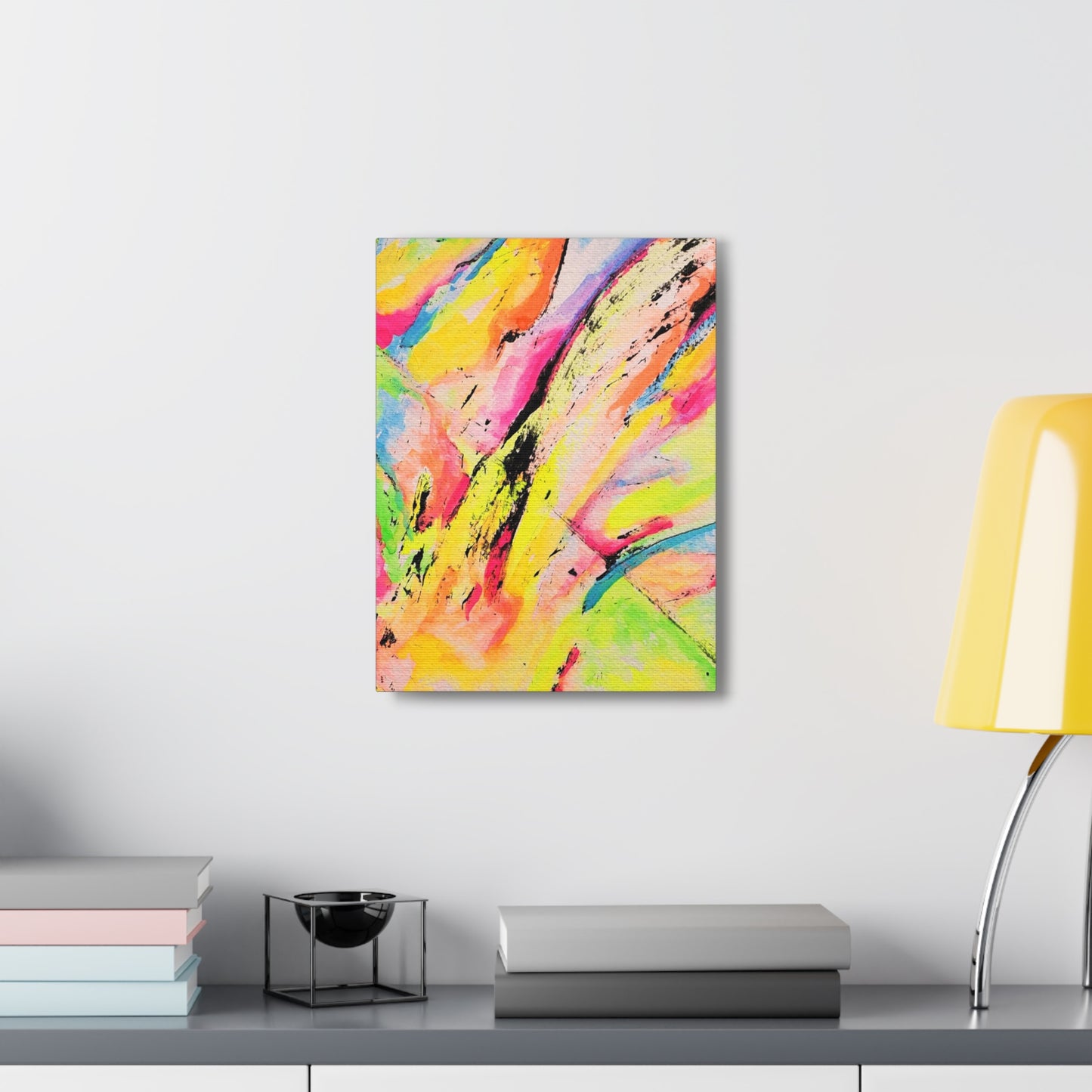 Neon Fire Canvas Gallery Wraps