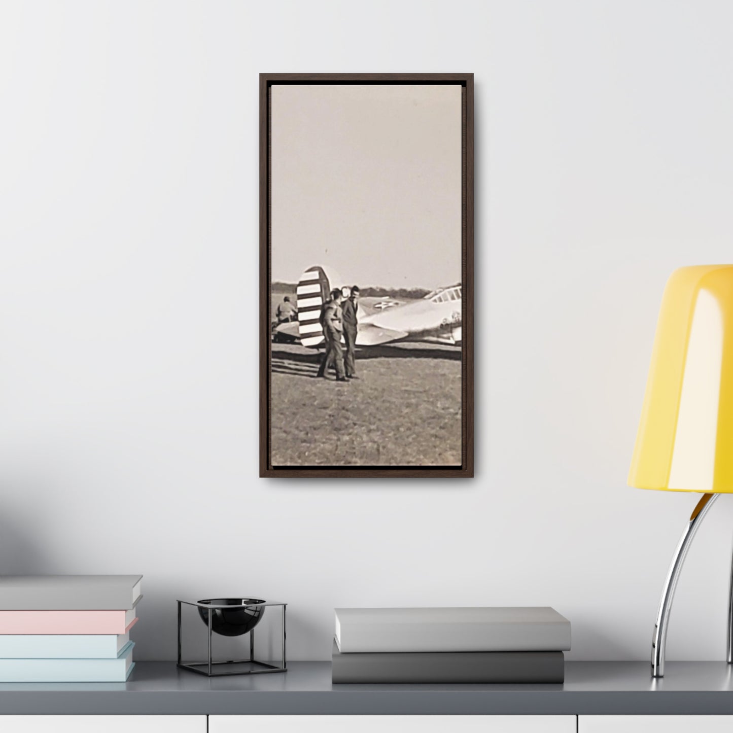 Army Pursuit Plane Ames Airport 1939 Gallery Canvas Wraps, Vertical Frame