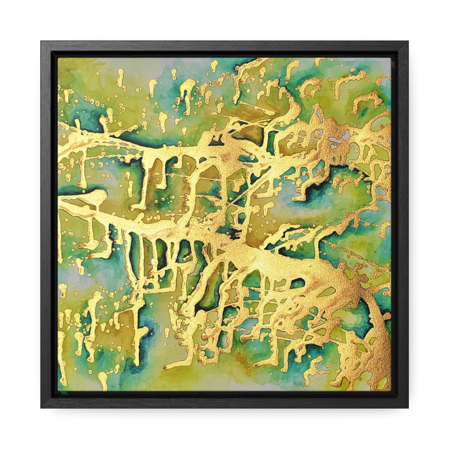 Acid Rain Gallery Canvas Wraps, Square Frame