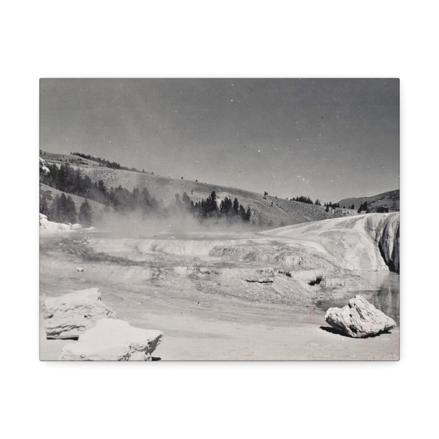 Mammoth Hot Springs Stretched Canvas