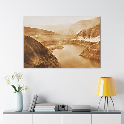 San Gabriel Dirt Fill Dam #1 Canvas Gallery Wraps Printify