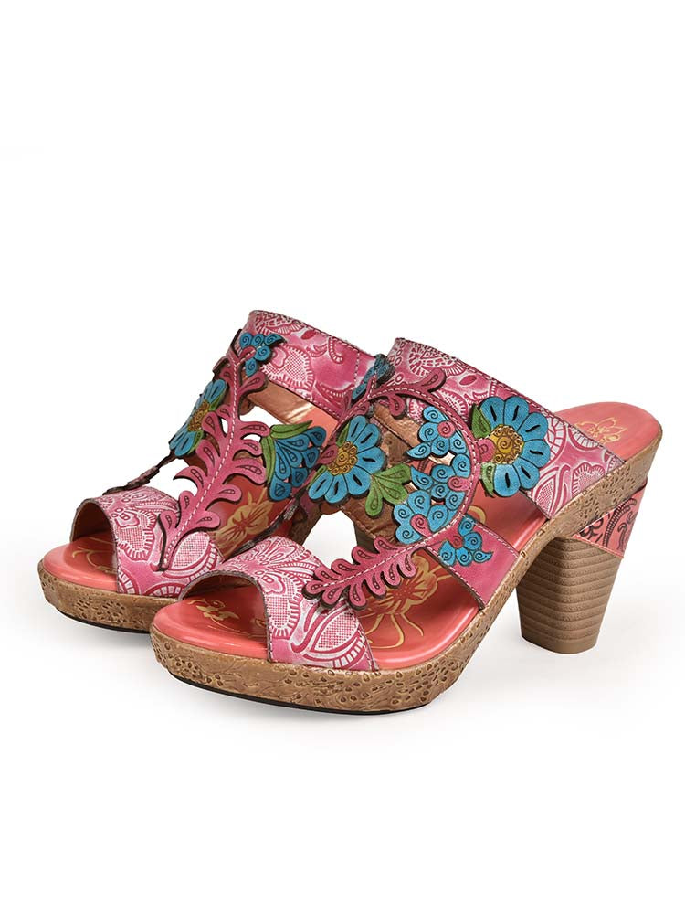 Addyson Fish Mouth Genuine Leather Sandals- Colorstepshoes- {{Product type}}