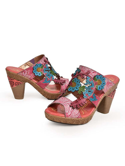 Addyson Fish Mouth Genuine Leather Sandals- Colorstepshoes- {{Product type}}