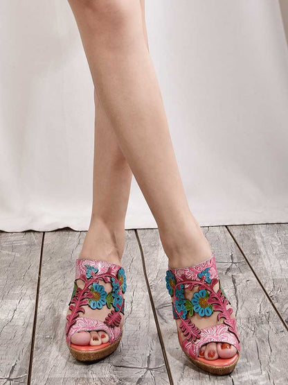 Addyson Fish Mouth Genuine Leather Sandals- Colorstepshoes- {{Product type}}