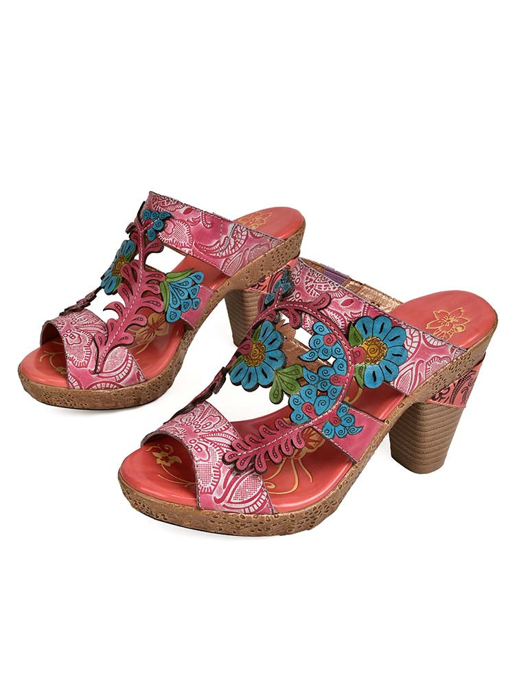 Addyson Fish Mouth Genuine Leather Sandals- Colorstepshoes- {{Product type}}