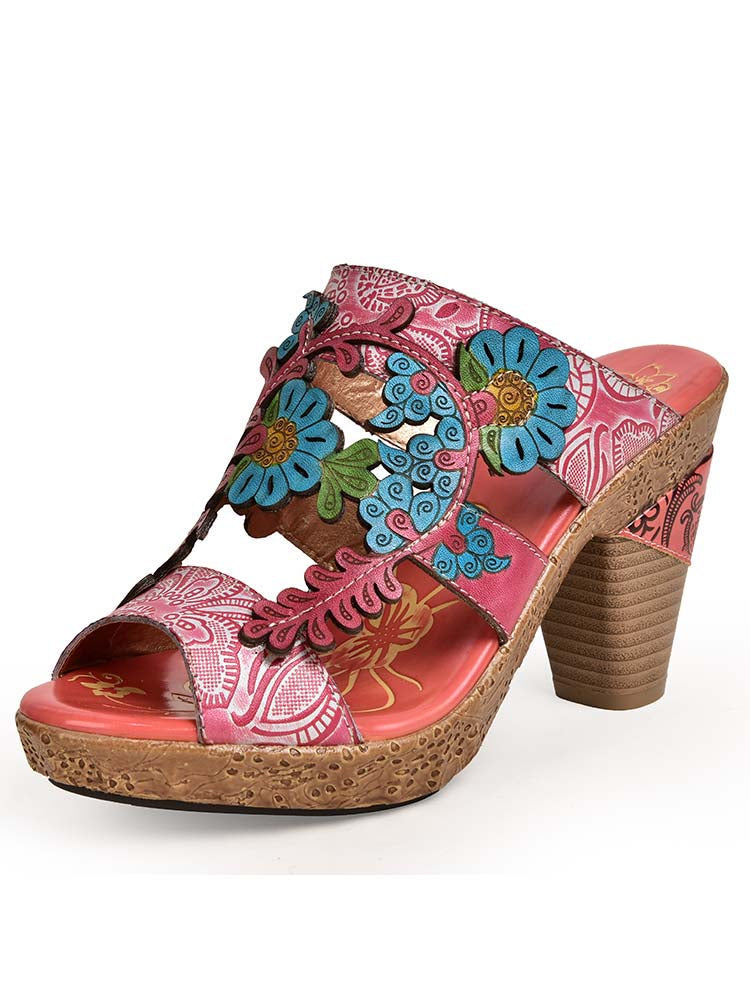Addyson Fish Mouth Genuine Leather Sandals- Colorstepshoes- {{Product type}}