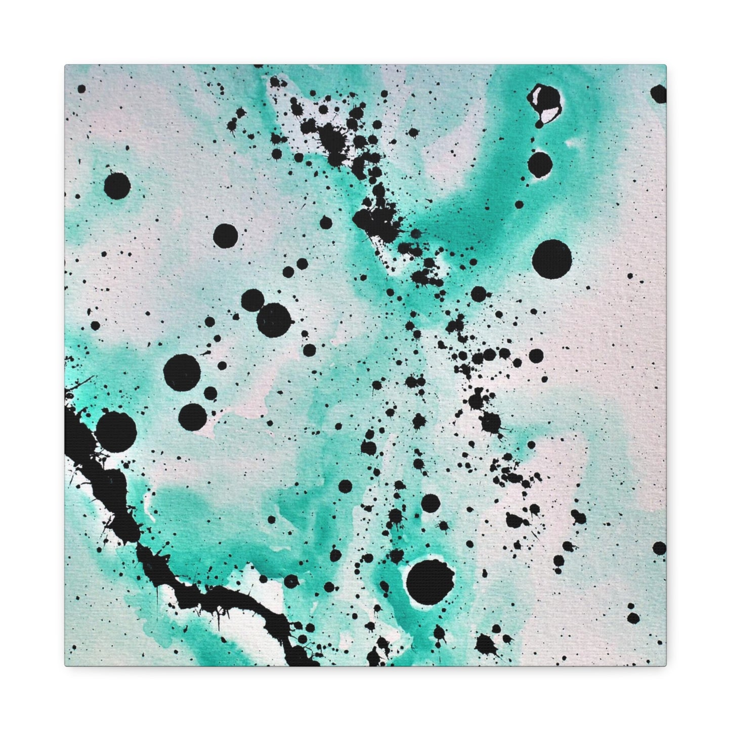 Teal Burst Canvas Gallery Wraps