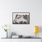 Black Hills Mount Rushmore Gallery Canvas Wraps Horizontal Frame 30″ x 20″ Walnut 1.25"