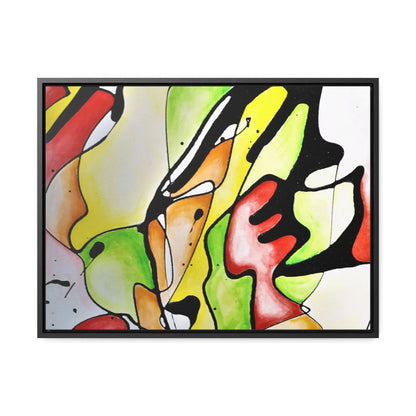 Red Mushroom Gallery Canvas Wraps, Horizontal Frame 24″ x 18″ Black Premium Gallery Wraps (1.25″)