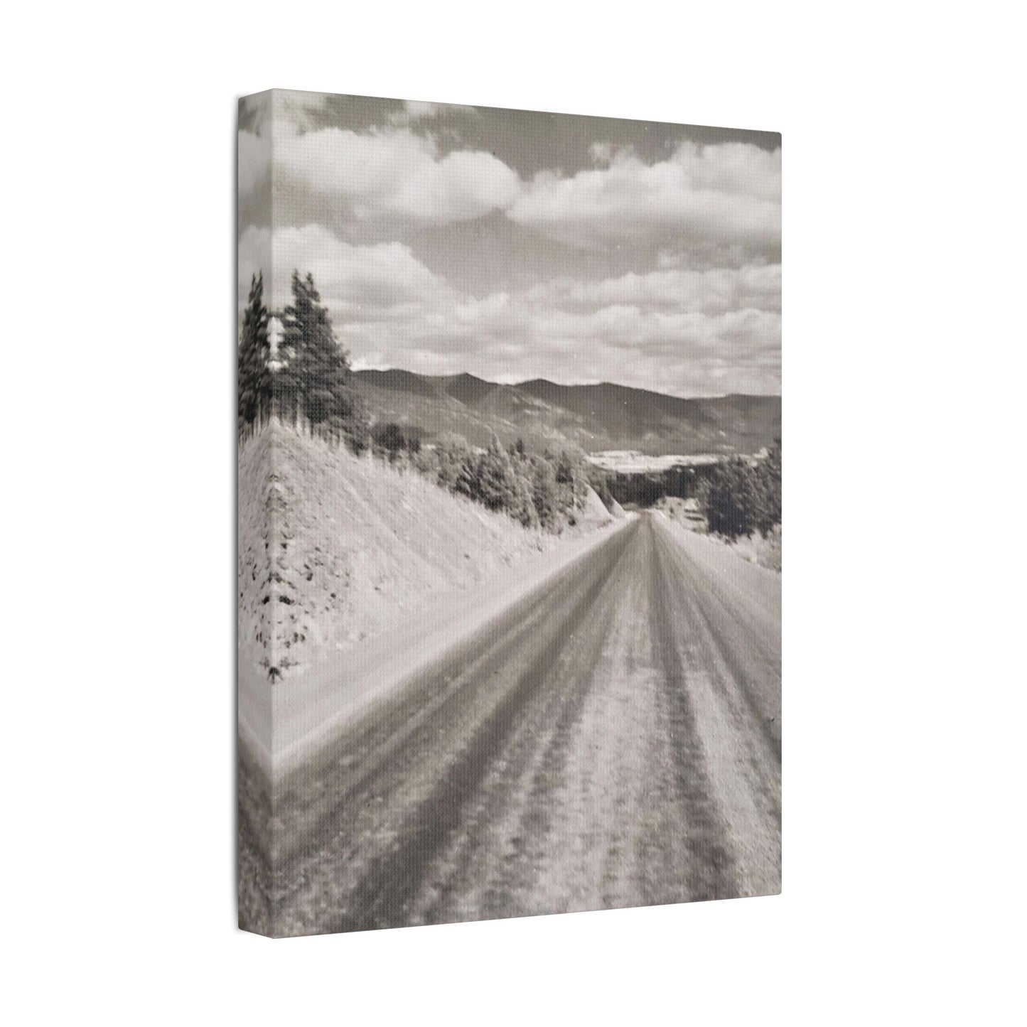 Western Road Satin Canvas, Stretched