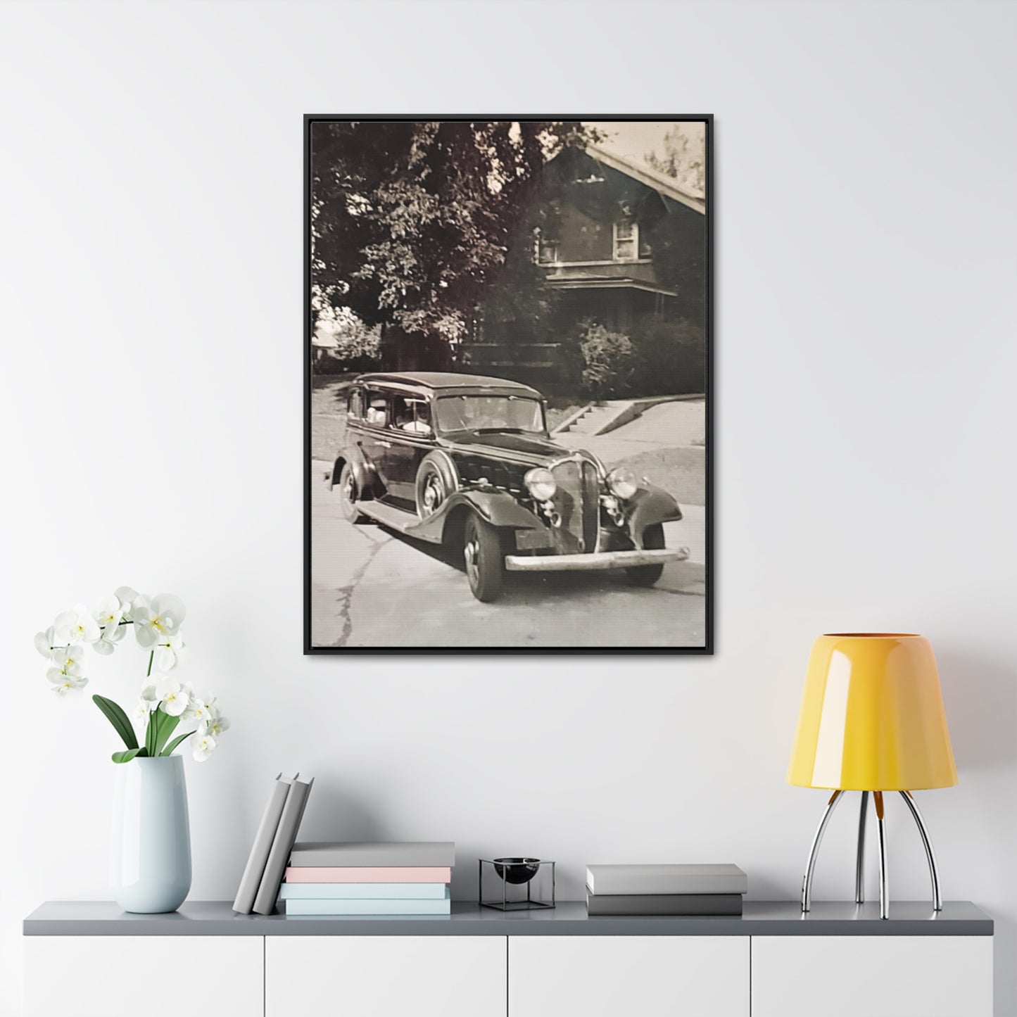 Classic Car Gallery Canvas Wraps, Vertical Frame