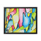 Blue Flame Gallery Canvas Wraps, Horizontal Frame 14″ x 11″ Black 1.25"