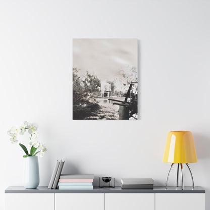Bridge Satin Canvas Stretched
