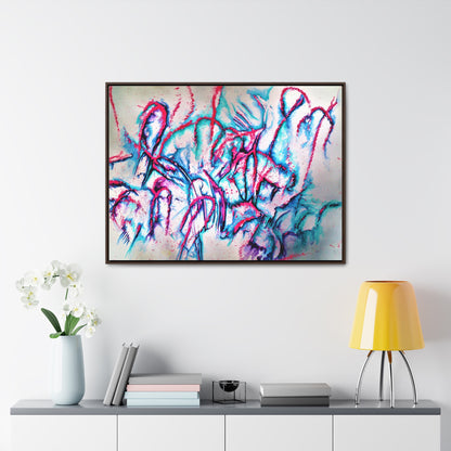 Pink Jellyfish Gallery Canvas Wraps, Horizontal Frame