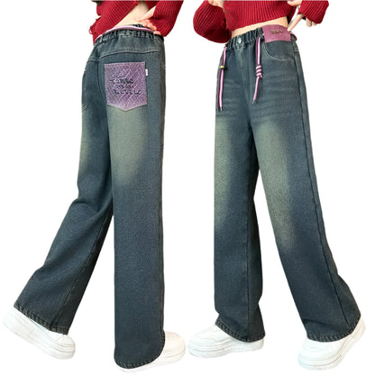 Insulated Jeans for Girls blue