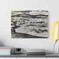 Springs at top of Jupiter Terrace Yellowstone Satin Canvas Stretched 24″ x 18″ (Horizontal) 1.5"