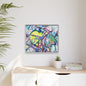 Alien Abstract Colorful Framed Canvas Art - Kia Day Design