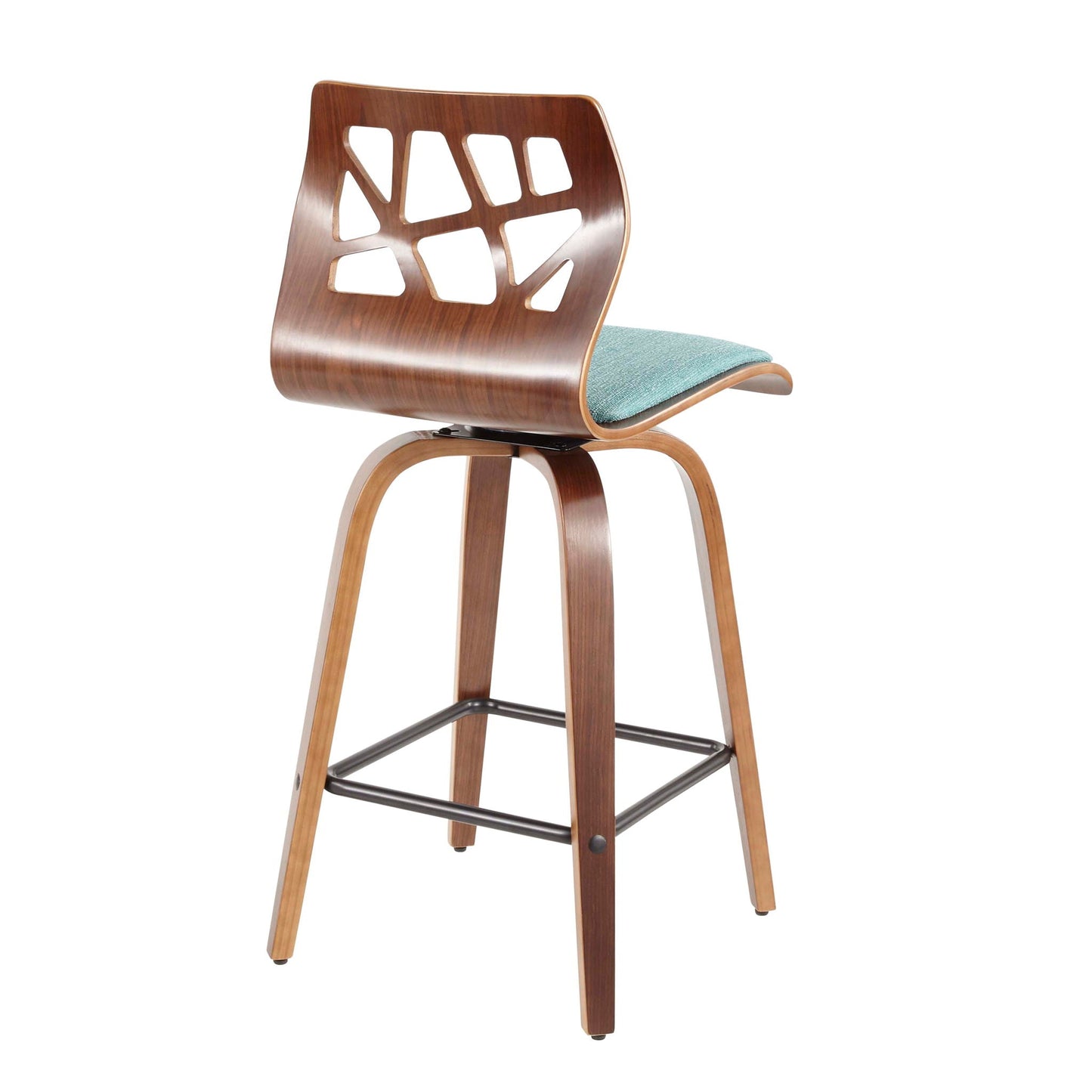 Folia - Mid Century Modern Counter Stool (Set of 2)- Unique Piece Furniture- {{Product type}}