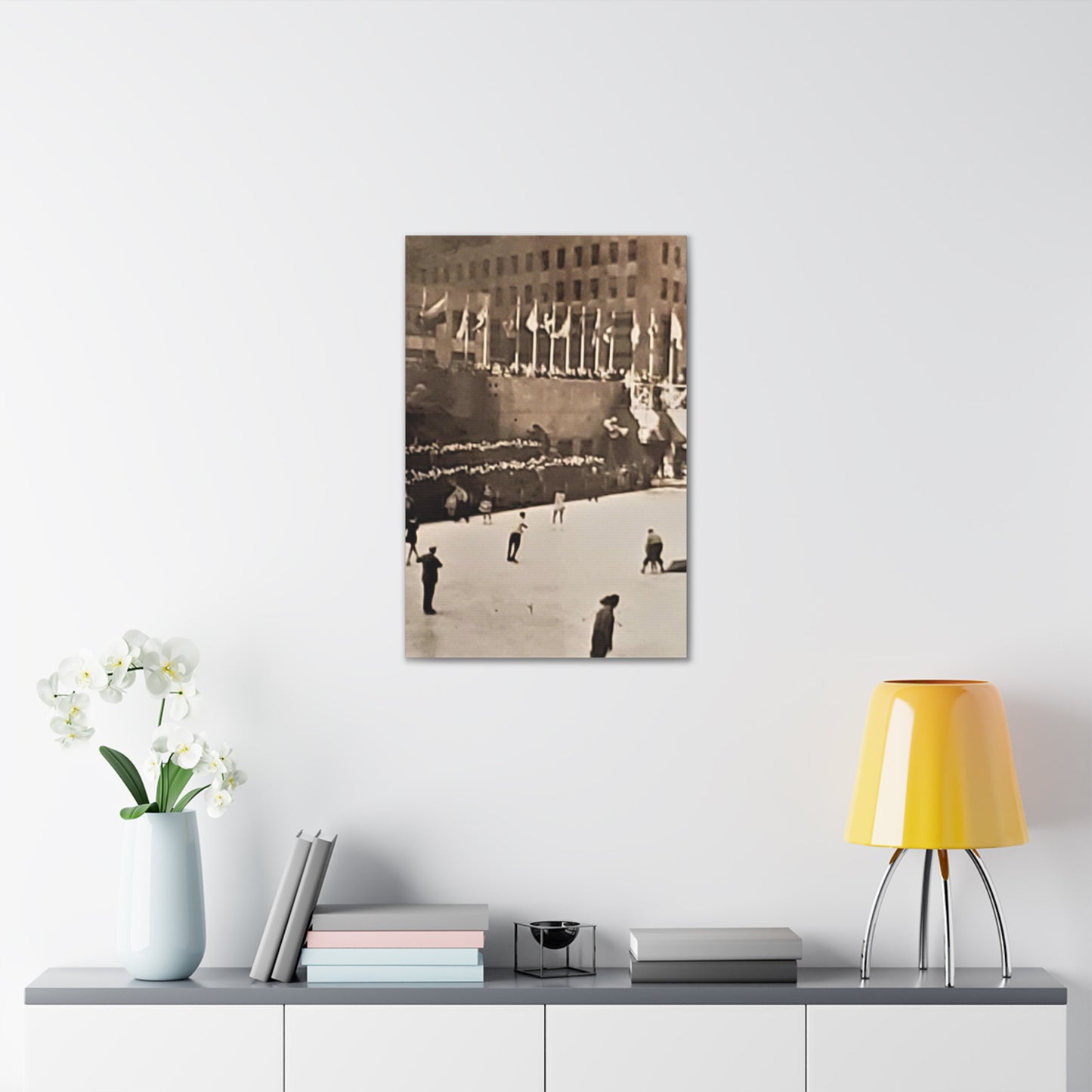 Rockefeller Plaza Easter 1945 Canvas Gallery Wraps