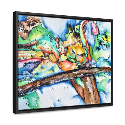 Owl In Flight Gallery Canvas Wraps, Horizontal Frame