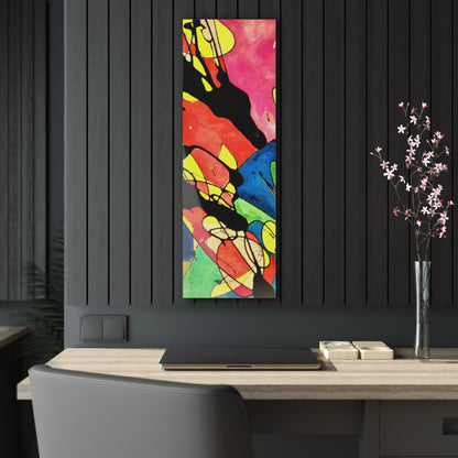 Exploding Earth Acrylic Prints 12" x 36" (Vertical) Glossy