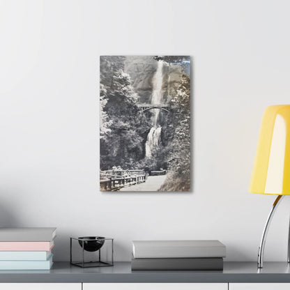 Multnomah Falls Oregon Canvas Gallery Wraps 12" x 18" 1.25"