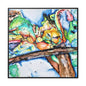 Owl In Flight Gallery Canvas Wraps, Square Frame Printify