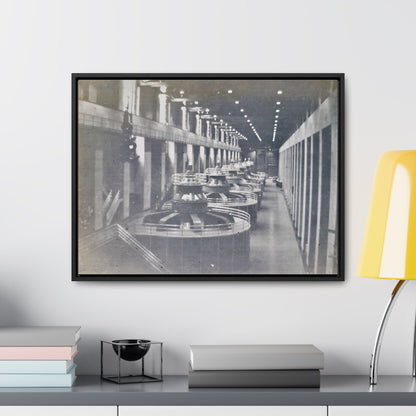 Boulder Dam Powerhouse Gallery Canvas Wraps Horizontal Frame 24″ x 18″ Black 1.25"