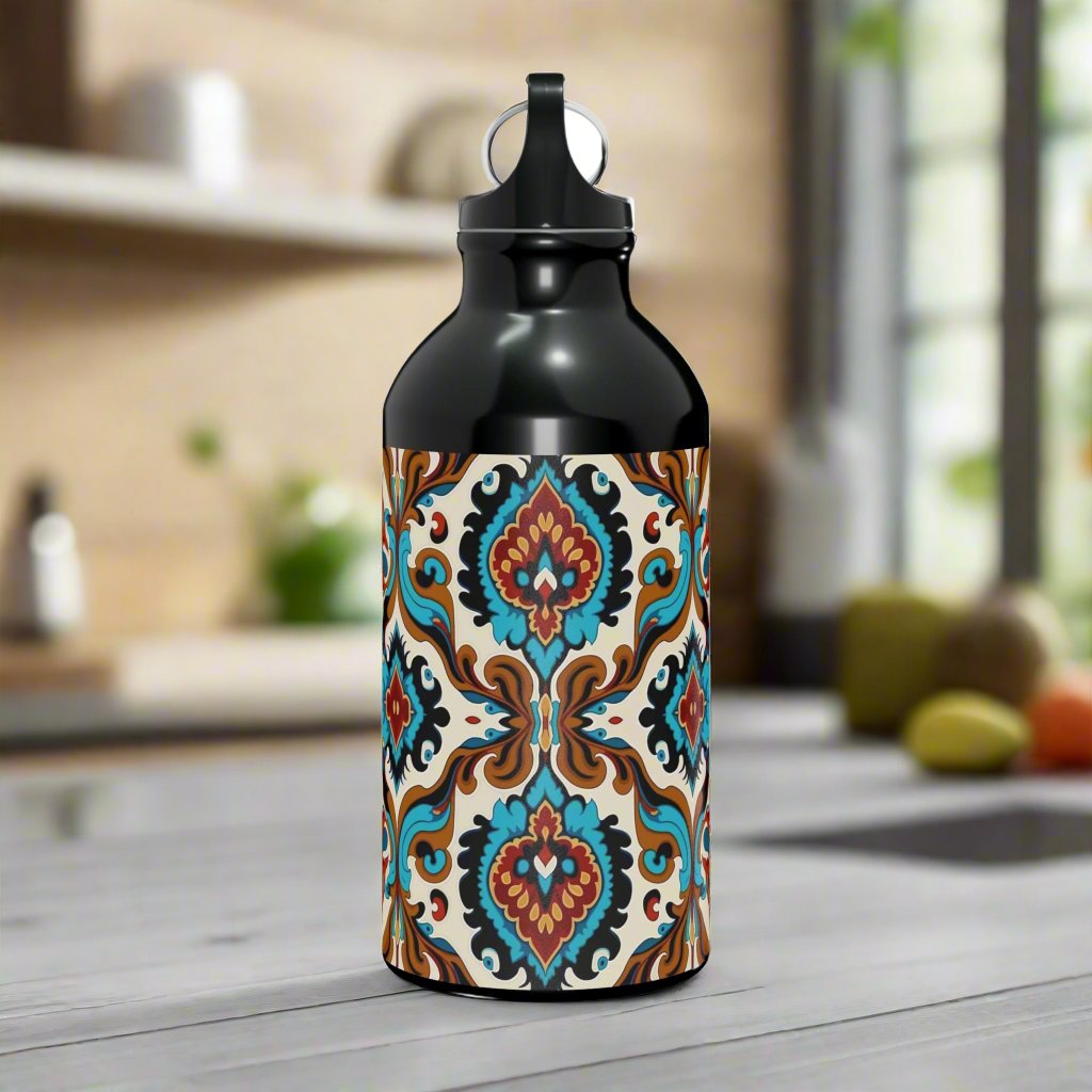 Blue Cream Abstract Oregon Sport Bottle