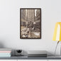 Rockefeller Plaza Gallery Canvas Wraps Vertical Frame 12″ x 18″ Premium Gallery Wraps (1.25″) Walnut