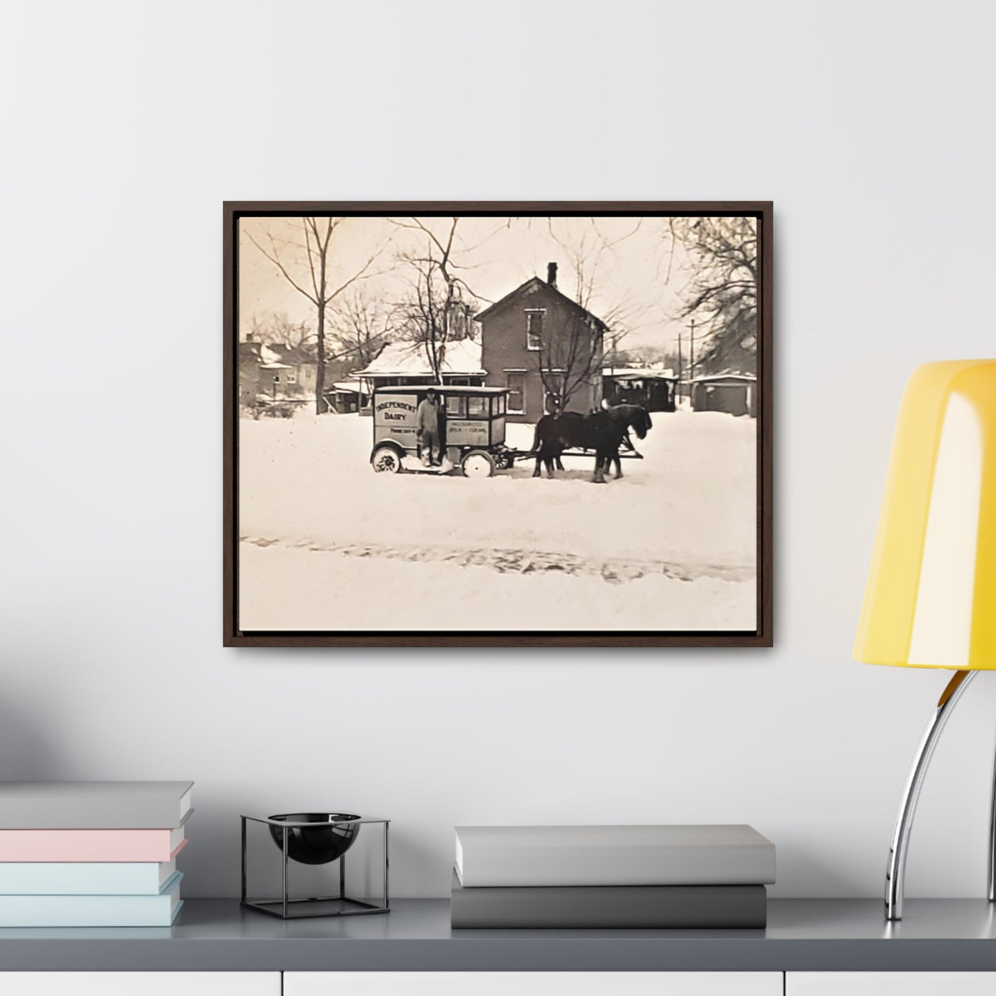 Milk Man Gallery Canvas Wraps, Horizontal Frame