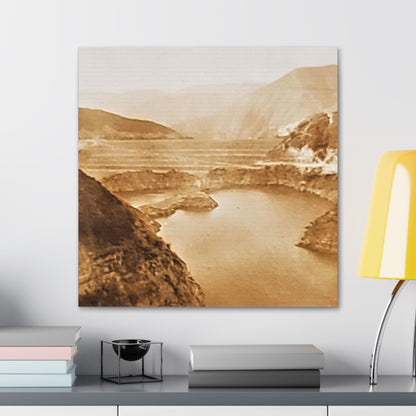 San Gabriel Dirt Fill Dam #1 Canvas Gallery Wraps Printify
