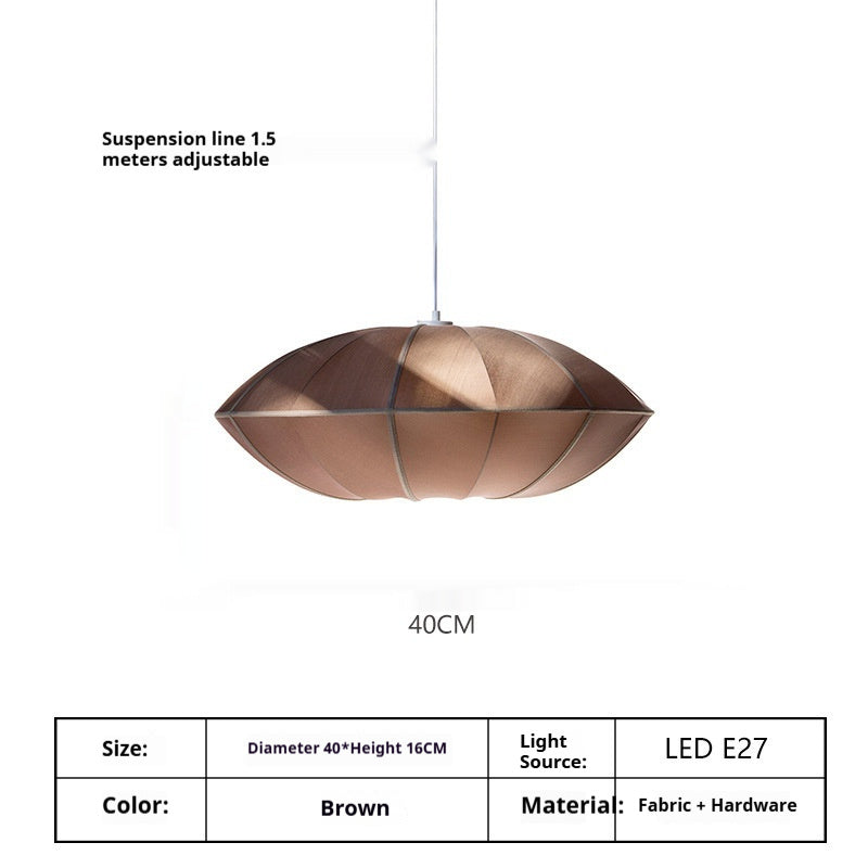 Simple And Modern Japanese Retro Pendant Light - Type A 40 Coffee Red - Lights
