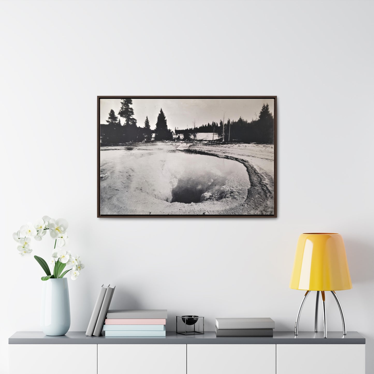 Morning Glory Pool Yellowstone Gallery Canvas Wraps, Horizontal Frame