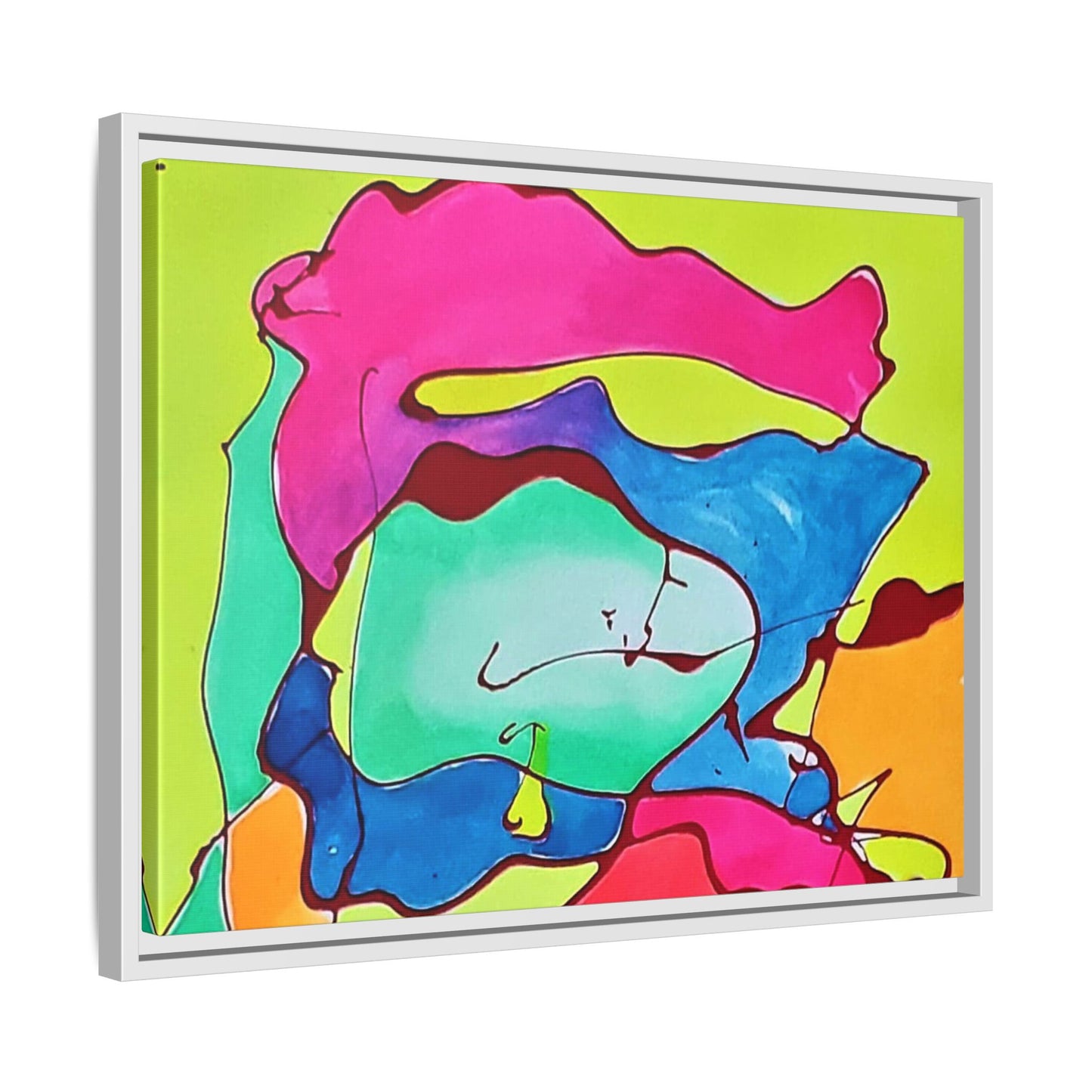 Kool Kid Matte Canvas Framed - Kia Day Design